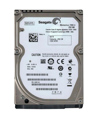 9HV142-620 - Seagate 250GB 7200RPM SATA 3Gb/s 2.5" HDD