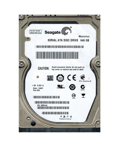 9RN134-500 - Seagate 640GB 5400RPM SATA 3Gb/s 2.5" HDD
