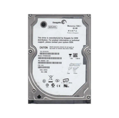 Seagate 80GB 7200RPM SATA 2.5 Hard Drive for Servers - 9S3833-501