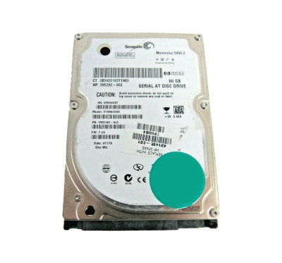 Seagate 80GB 5400RPM SATA-150 8MB Cache 2.5 Hard Drive for Servers