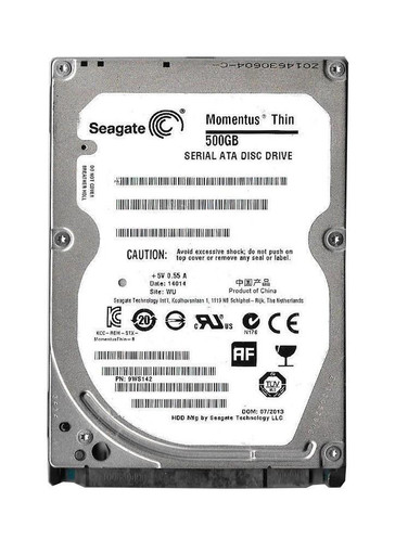 9WS142-899 - Seagate 500GB 5400RPM SATA 3Gb/s 2.5" HDD