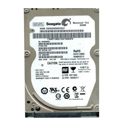 Seagate 9YG142-071 Momentus Thin 320GB 5400RPM SATA 3Gb/s 2.5-Inch HDD