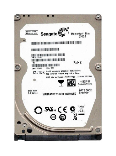 9YG14C-500 - Seagate 250GB 5400RPM SATA 3Gb/s 2.5" HDD