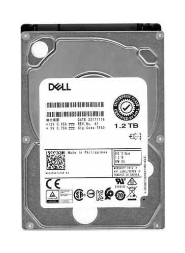Dell FR6W6 1.2TB 10000RPM SAS 12Gb/s 2.5HDD for PowerEdge Server