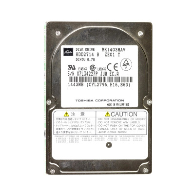 HDD2714 - TOSHIBA 1GB 4200RPM 2.5" IDE/ATA HDD