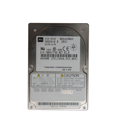 HDD2918 - Toshiba 6GB 4200RPM ATA-33 2.5-inch Hard Drive