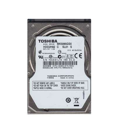 HDD2H82C - TOSHIBA 500GB 5400RPM SATA 8MB 2.5" HDD