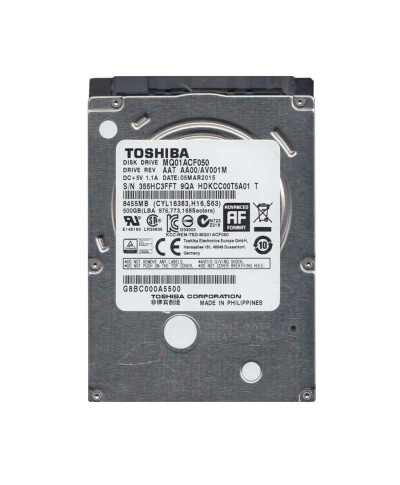 HDKCC00T5A01 - TOSHIBA 500GB 7200RPM SATA 6Gb/s 2.5" HDD
