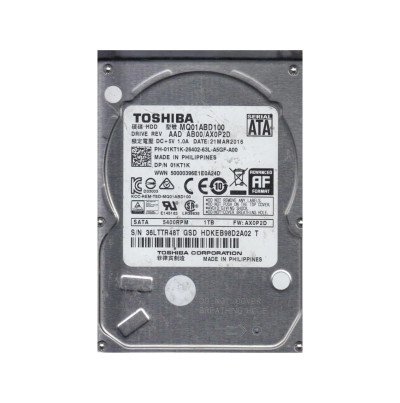 Toshiba 1TB 5400RPM SATA 2.5 Hard Drive for HDKEB98D2A02 - Server Storage Soluti