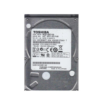 HDKGB13T5A01T - TOSHIBA 1TB 5400RPM SATA 8MB 2.5" HDD