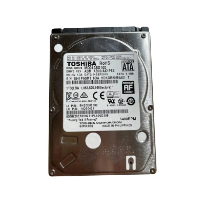 HDKGB20M5A01T - TOSHIBA 1TB 5400RPM SATA 8MB 2.5" HDD