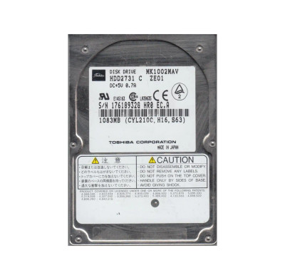 MK1002MAV - Toshiba 1GB 4200RPM IDE 2.5" HDD