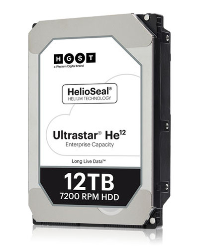 WD Ultrastar DC HC520 HUH721212ALE600 - Hard drive - 12 TB - internal - 3.5" - SATA 6Gb/s - 7200 rpm - buffer: 256 MB