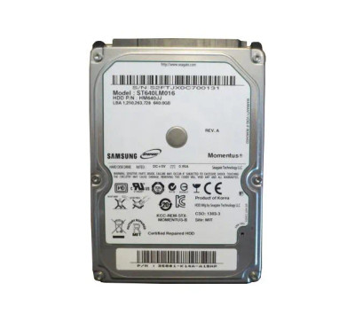 Seagate 640GB 7200RPM 2.5 SATA Hard Drive for laptops - ST640LM016