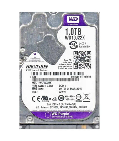 WD10J22X - Western Digital 1TB 5400RPM 2.5" SATA 6Gb/s Surveillance HDD