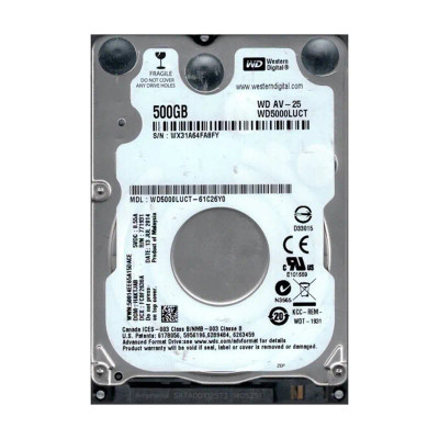 WD5000LUCT-61C26Y0 - Western Digital 500GB 5400RPM SATA 16MB 2.5" HDD