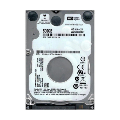 WD5000MPCK-60AWHT0 - Western Digital 500GB 5400RPM SATA 16MB 2.5" HDD