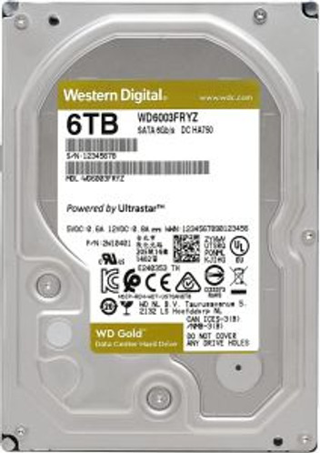 WD6003FRYZ - Western Digital Gold Enterprise Class 6TB 7200RPM SATA 6Gb/s 256MB Cache 3.5-inch Internal Hard Drive