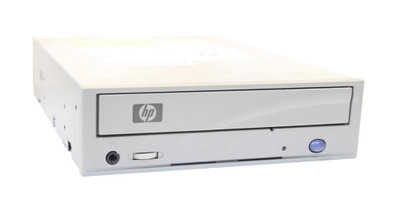HP CD-Writer Plus 9200i Series SCSI CD-R/RW 8x Write 4x ReWrite 32x Read Optical Drive mounted in a computer server rack