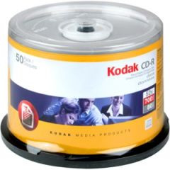 20250 - Kodak 52x 700MB 120mm 50 Pack CD-R Media