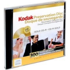 Kodak Gold Preservation 52x CD-R Media 700MB 120mm 1 Pack Slim Jewel Case - for archiving data