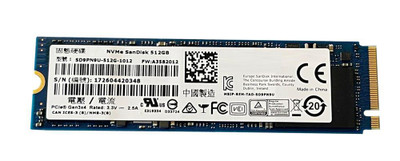 0RYFV8 - Dell 512GB NVMe PCIe M.2 2280 SSD