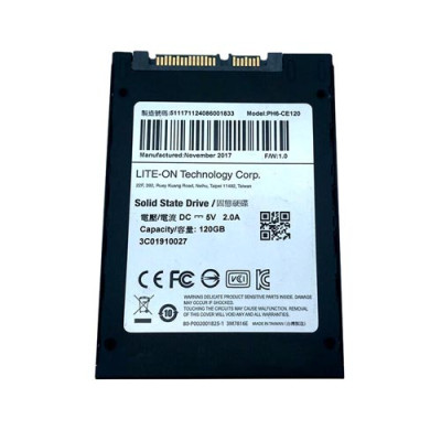 Lite-on MU 3 Series 120GB SATA3 SSD for PH6-CE120, 2.5 inch 3D TLC, compatible with servers