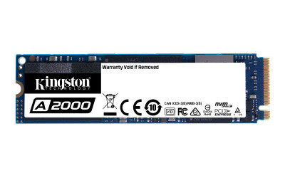 Kingston A2000 250GB M.2 PCIe SSD 3D TLC NAND for SA2000M8/250G - Solid State Drive mounted in server rack