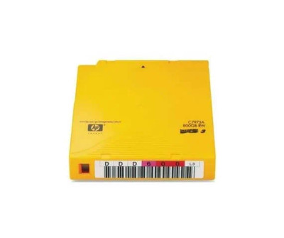 HP LTO-3 Ultrium 400/800GB RW Storage Media Tape Cartridge for Data Backup - Compatible with HP ProLiant DL360p Gen8