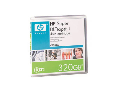 HP SDLT-320 Data Cartridge Super DLTtape I 220 GB Native / 320 GB Compressed for Data Backup in Servers