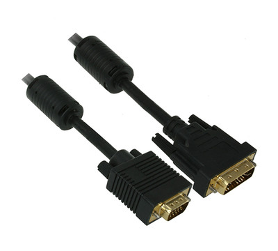 DVI-VGA-06 - HP DVI to VGA 6Ft Black Video Cable