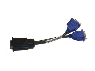 Dell 9-inch DMS-59 to Dual VGA Splitter Cable for G9438 - Compatible with Dell monitors - Ideal for dual monitor setups