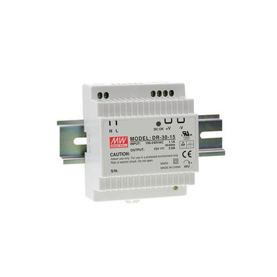 DR-30-12 - B&B 15W Single Output DIN Rail Power Supply