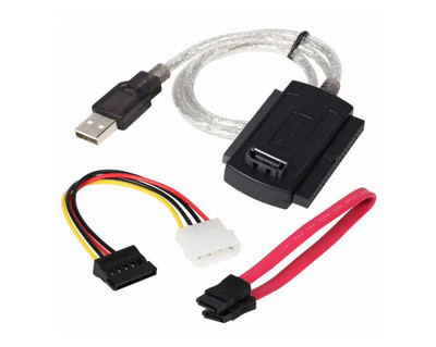 IDE-TO-USB Converter Cable for 2.5 and 3.5 Hard Drive, SATA/PATA/IDE, compatible with various drives