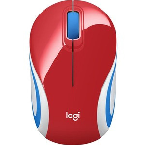 910-002732 - Logitech Wireless Optical 3 Button Mouse Red