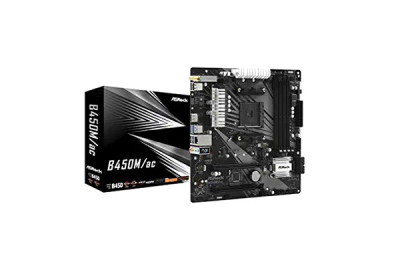 B450M/AC - ASROCK Socket AM4 B450 Micro-ATX DDR4 Motherboard