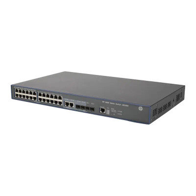 HP FlexNetwork 3600-24 v2 EI 24-Port Layer 3 Switch, 24 x Fast Ethernet + 4 x SFP, 1U Rack-mountable