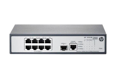 JG348AR - HP 1910-8G Switch 8-Ports Manageable 1 x Expansion Slots 10/100/1000Base-T 1000Base-X 1 x SFP Slots 2 Layer JG348AR - HP 1910-8G Switch 8-Ports Manageable 1 x Expansion Slots 10/100/1000Base-T 1000Base-X 1 x SFP Slots 2 Layer