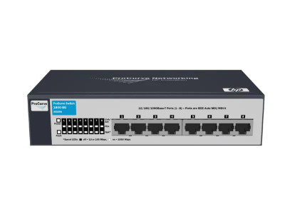 HP ProCurve 1800-8G Managed Gigabit Ethernet Switch 8 x RJ-45 LAN, for fast network connections