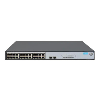 HP OfficeConnect 1420 24G 2SFP+ 24-Port Gigabit Ethernet Switch - Rack-mountable - Compatible with 1U server racks