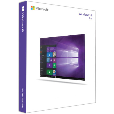 Microsoft Windows Pro 10 64-Bit 1 Pack OEM DVD for PC - Compatible with Windows computers