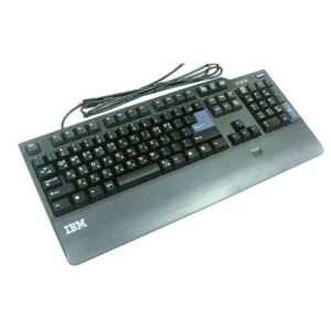 IBM Slovak USB Fingerprint Reader Keyboard 41A5279 for enhanced security and convenient access