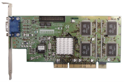 Dell Diamond 8MB Fire GL1K VGA-AGP Video Card for Dell 4623C, compatible with Dell computers, VGA-AGP interface, 8MB memory