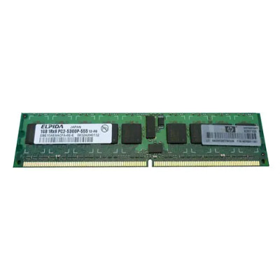 487004-061 - HP 1GB DDR2-667MHz PC2-5300 ECC Registered CL5 240-Pin DIMM 1.8V Single Rank Memory Module