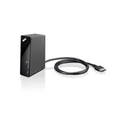 Lenovo ThinkPad OneLink Docking Station in Midnight Black, compatible with ThinkPad laptops, part number 4X10A06083