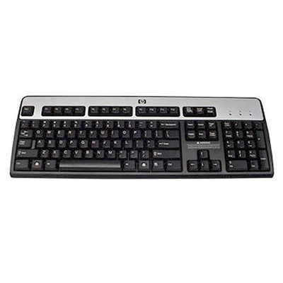 HP PS/2 Keyboard 104-Key Basic Vista Silver/Black for ProLiant DL360p Gen8 Servers