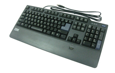 IBM Keyboard with Lenovo Fingerprint Reader, Hungarian Layout, USB, compatible with various Lenovo devices