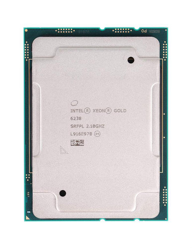 HP Xeon Gold 6238 22-Core Processor 5YZ43AA for FCLGA3647 Socket - 2.10GHz, 30.25MB Cache - Server CPU