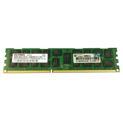 647650-371 - HP 8GB DDR3-1333MHz PC3-10600 ECC Registered CL9 240-Pin DIMM 1.35V Low Voltage Dual Rank Memory Module