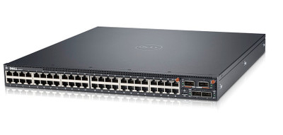 Dell N4064 48-Port 10GBase-T Layer 3 Switch, 40G QSFP+, Rack-mountable - Compatible with ProLiant DL360p Gen8 servers
